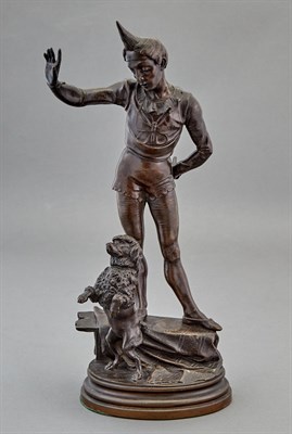 Lot 1070 - Alfred Barye French, fl.1864-1882 Harlequin...