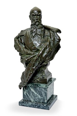 Lot 295 - Gustav Heinrich Eberlein Patinated Bust of...