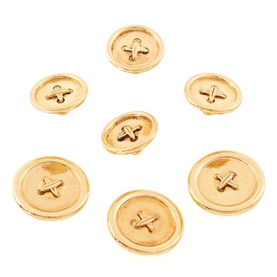 Lot 1176 - Seven Gold Buttons