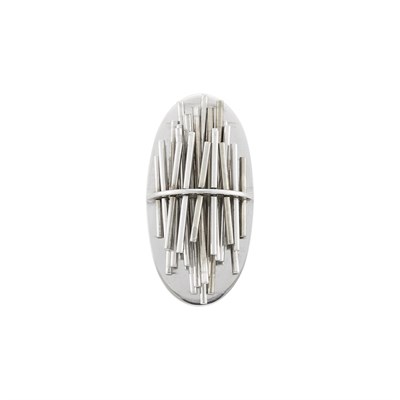 Lot 193 - Pol Bury White Gold Kinetic 'Bastonicini' Ring