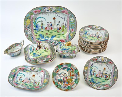 Lot 369 - English Ironstone Dinner Service Mason's 19th...