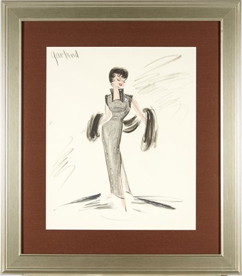 Lot 663 - Costume sketch for the Judy Garland Show