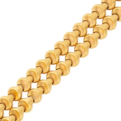 Lot 69 - Two Row Gold Bracelet, France
