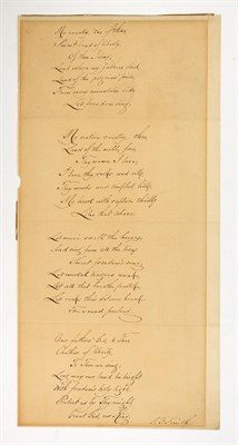 Lot 271 - SMITH, SAMUEL FRANCIS Manuscript fair copy of...