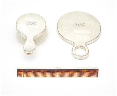 Lot 240 - Three Piece Tiffany & Co Sterling Silver Dresser Set