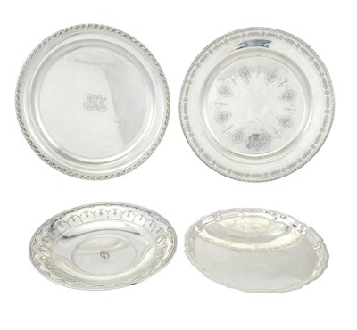 Lot 236 - Four American Sterling Silver Trays and Dishes