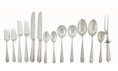 Lot 176 - Manchester Silver C. Sterling Silver Park Avenue Pattern Flatware Service