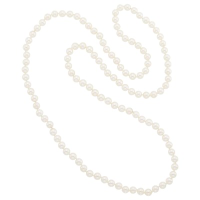 Lot 1131 - Long Cultured Pearl Necklace
