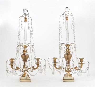 Lot 694 - Pair of Baltic Neoclassical Gilt-Bronze and...