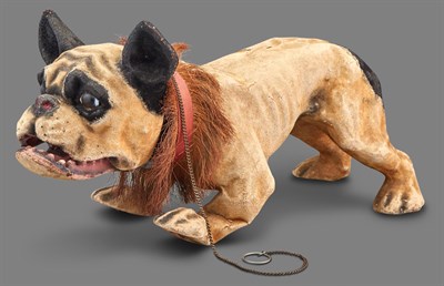 Lot 1157 - French Papier-Mâché Bulldog Growler First...