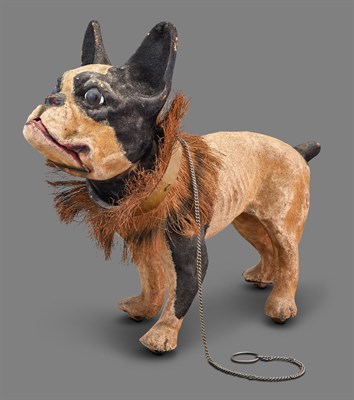 Lot 1156 - French Papier-Mâché Bulldog Growler First...