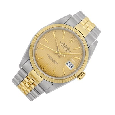 Lot 64 - Rolex Gentleman's Stainless Steel and Gold 'Datejust' Wristwatch, Ref. 16233