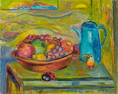 Lot 90 - Jehudith Sobel Polish, 1924-2012 Still Life...