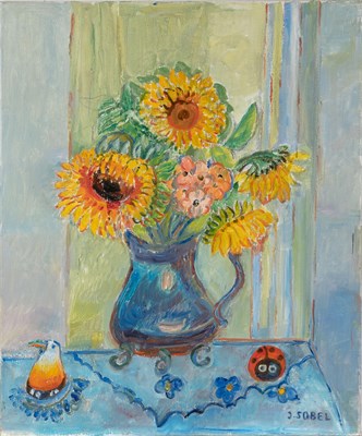 Lot 91 - Jehudith Sobel Polish, 1924-2012 Still Life...
