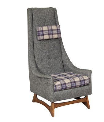 Lot 313 - Adrian Pearsall for Craft Associates Upholstered 2486-C Highback Armchair