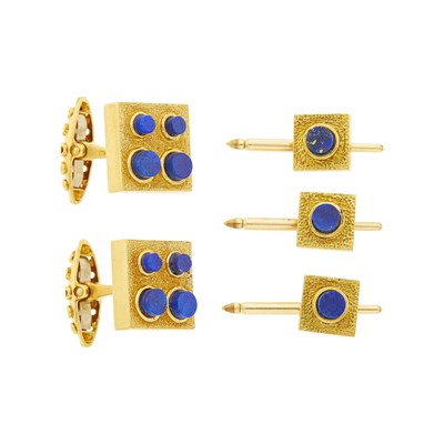 Lot 47 - Wander Gold and Lapis Dress Set