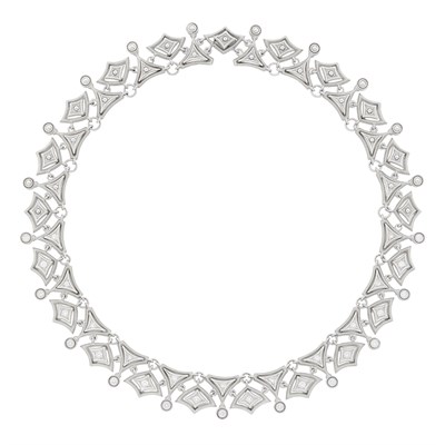 Lot 37 - Marchand White Gold and Diamond Necklace