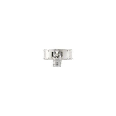 Lot 49 - Hermès White Gold and Diamond 'Kelly' Band Ring, France