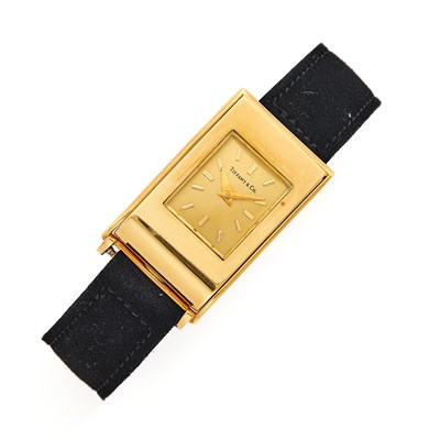 Lot 1178 - Tiffany & Co., Schlumberger Gold Buckle Wristwatch