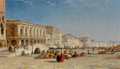 Lot 68 - Arthur Joseph Meadows British, 1843-1907 Riva...