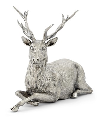 Lot 119 - Buccellati Silver Figure of a Stag