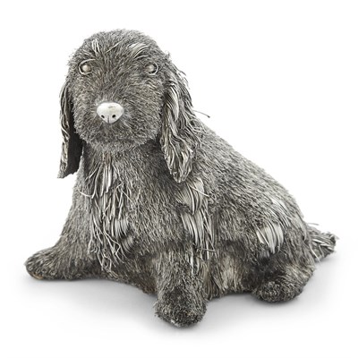 Lot 127 - Gianmaria Buccellati Sterling Silver Figure of a Dog