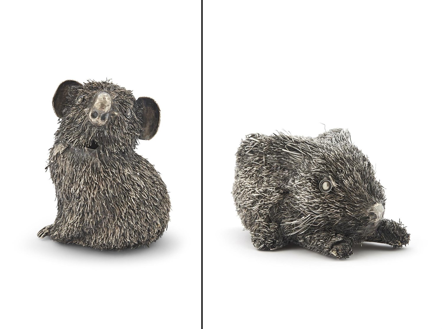 Lot 128 - Buccellati Silver Figure of a Rabbit and an Italian Silver Figure of a Koala
