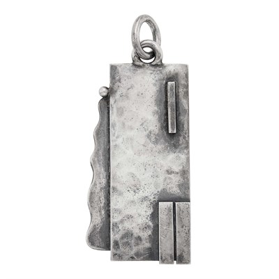 Lot 204 - Jean Després Silver Pendant, France