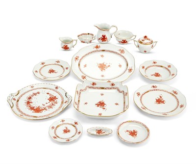 Lot 299 - Herend Porcelain Chinese Bouquet Rust Pattern...
