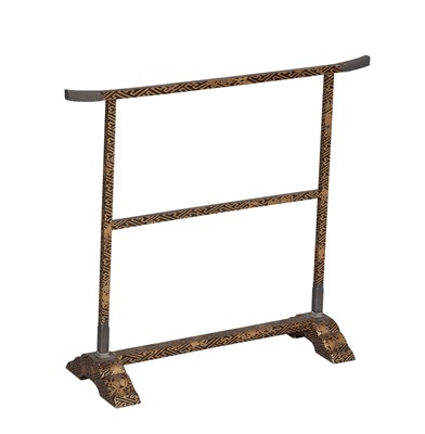Lot 93 - Japanese Lacquer Towel Stand