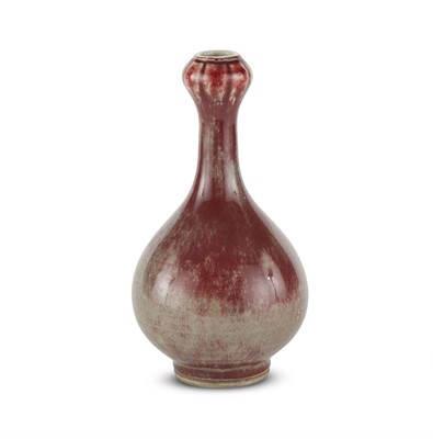 Lot 101 - A Chinese Flambe Glazed Porcelain Bottle Vase