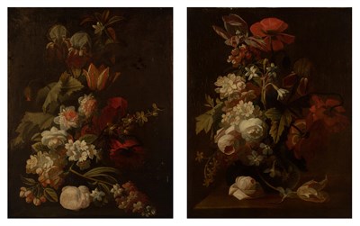 Lot 516 - Attributed to Simon Pietersz Verelst Irises, a...