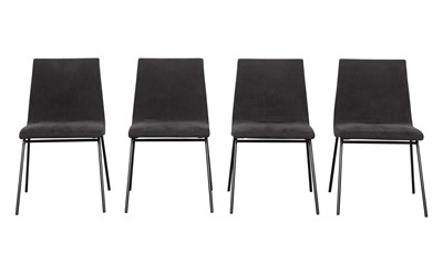 Lot 307 - Set of Four Pierre Paulin for Ligne Roset Upholstered and Metal TV Dining Chairs