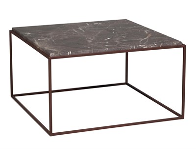 Lot 385 - Jorge Zalszupin Marble and Iron Capri Side Table
