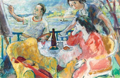 Lot 38 - Robert Philipp American, 1895-1981 In Paris,...