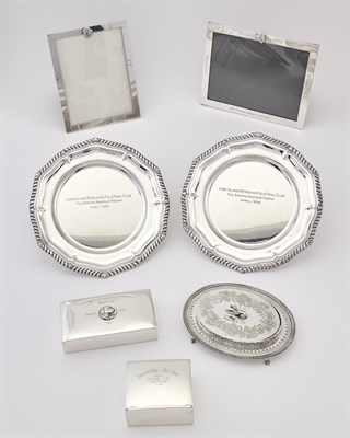 Lot 1121 - Group of American Sterling Silver and Silver Plated Kennel Club Trophies