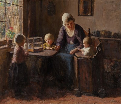 Lot 619 - Bernard Pothast Dutch, 1882-1966 A Young...