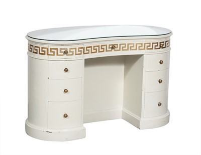 Lot 212 - Reniform Painted and Giltwood Dressing Table