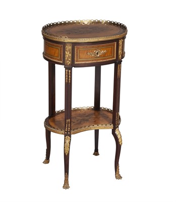 Lot 214 - Louis XV/XVI Transitional Style Kingwood Marquetry Occasional Table