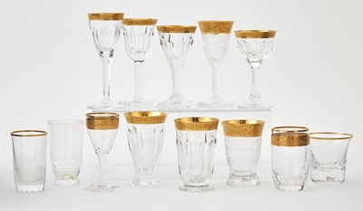 Lot 271 - Set of Moser Gilt Decorated Glasses