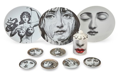 Lot 245 - Group of Fornasetti Porcelain Table Articles