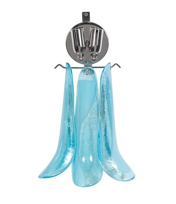 Lot 238 - Murano Style Blue Glass Sconce