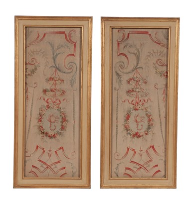 Lot 263 - Pair of Aubusson Framed Tapestry Panels