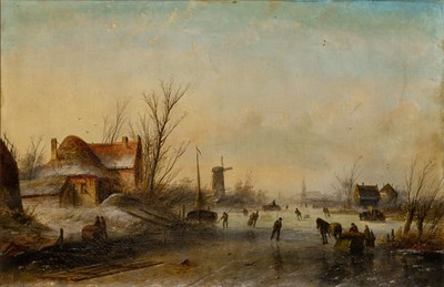 Lot 596 - Jan Jacob Coenraad Spohler Dutch, 1837-1933...