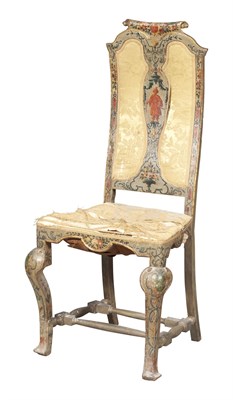Lot 641 - Italian Rococo Painted Side Chair Mid. 18th...