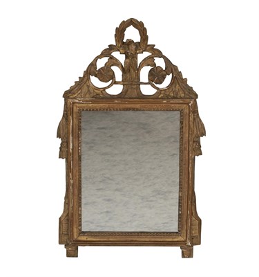 Lot 291 - Louis XVI Style Giltwood Small Mirror Height...