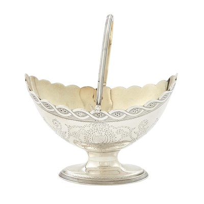 Lot 192 - George III Sterling Silver Sugar Basket Robert...