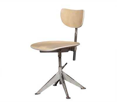 Lot 301 - Odelberg Olsen Painted Steel and Birch Plywood Work Chair