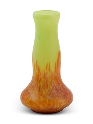 Lot 229 - Bohemian Art Nouveau Iridescent Art Glass Vase...