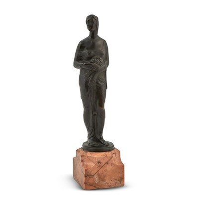 Lot 197 - German Patinated Bronze Allegorical Figure of...